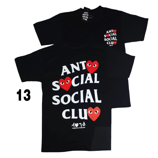plant13 ANTI SOCIAL ANTI SOCIAL PLAYERA CUELLO REDONDO NEGRA