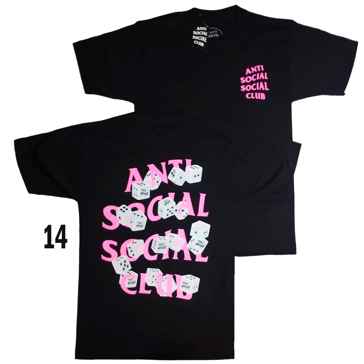 plant14 ANTI SOCIAL ANTI SOCIAL PLAYERA CUELLO REDONDO