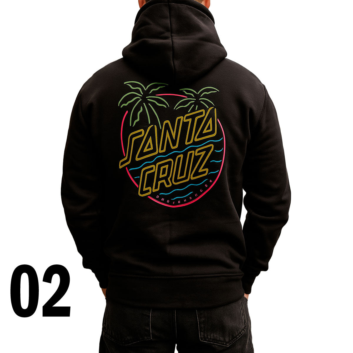 SDSC02 - SUDADERA SANTA CRUZ NEGRA