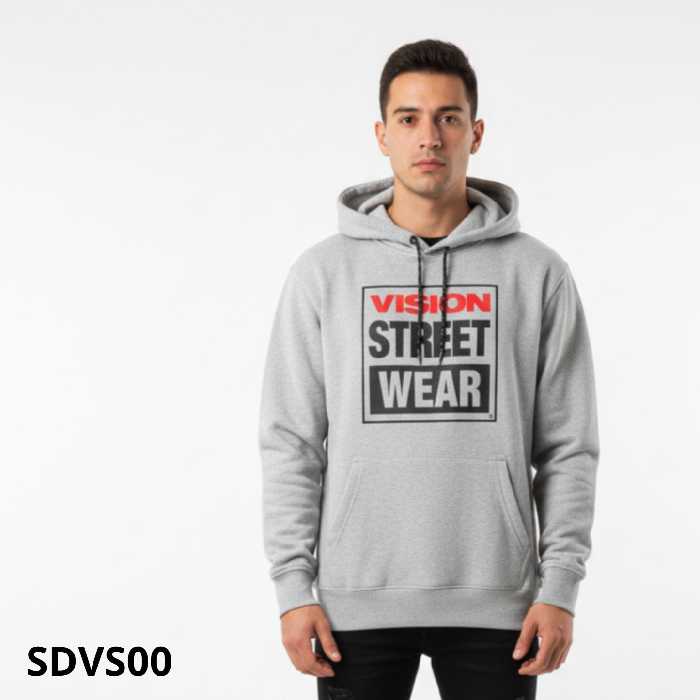 SDVS00 - SUDADERA GRIS VISION STREET