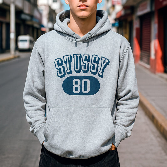 SDSTU02 - SUDADERA STUSSY GRIS