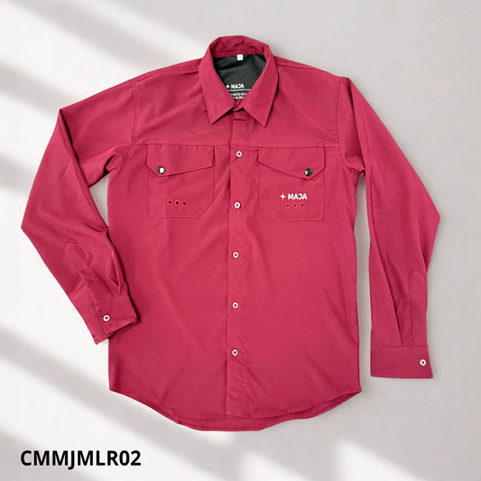CAMISA MAJA COLOR VINO CMMJMLR02