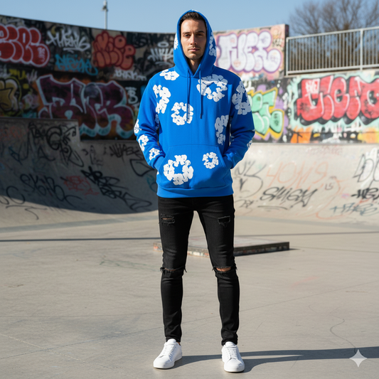 SDDT00 - SUDADERA DENIM AZUL