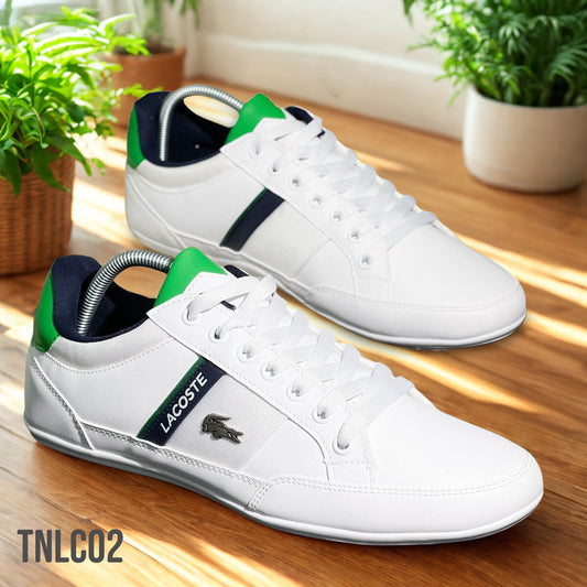TENIS LACOSTE COLOR BLANCO/VERDE